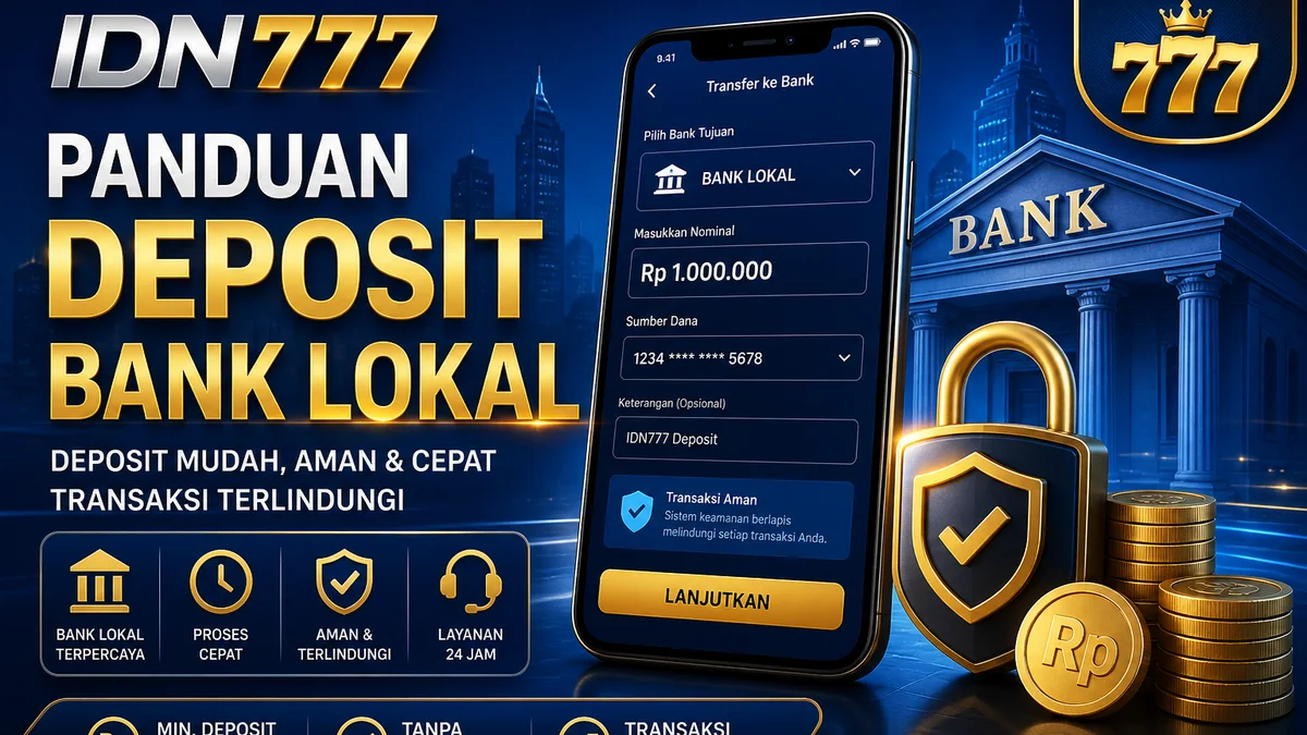 Deposit bank lokal di IDN777: hub yang perlu dicek