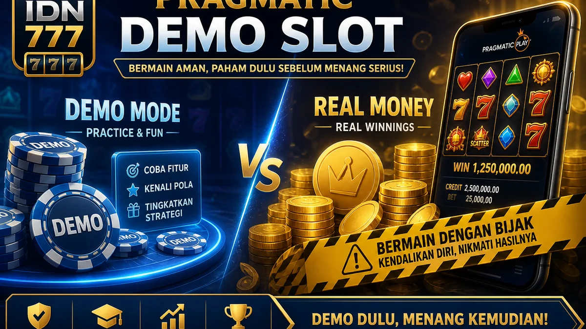 Pragmatic demo slot: bedakan mode latihan dan uang asli
