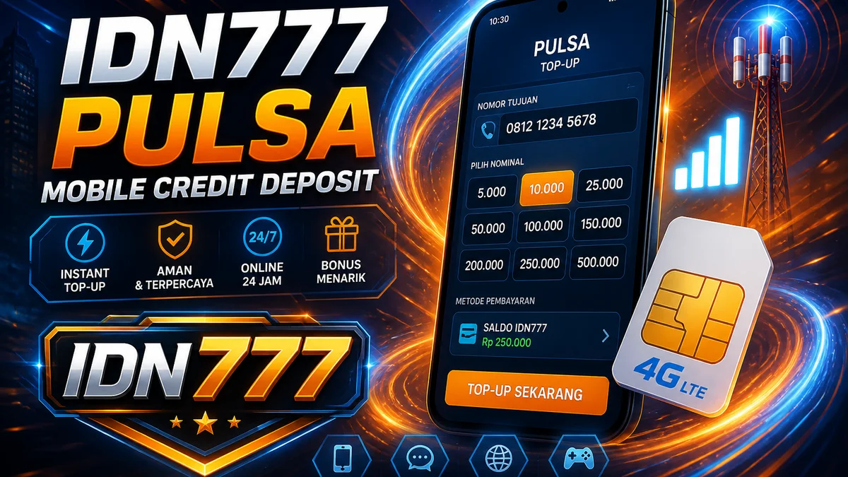 Catatan deposit pulsa di ekosistem IDN777