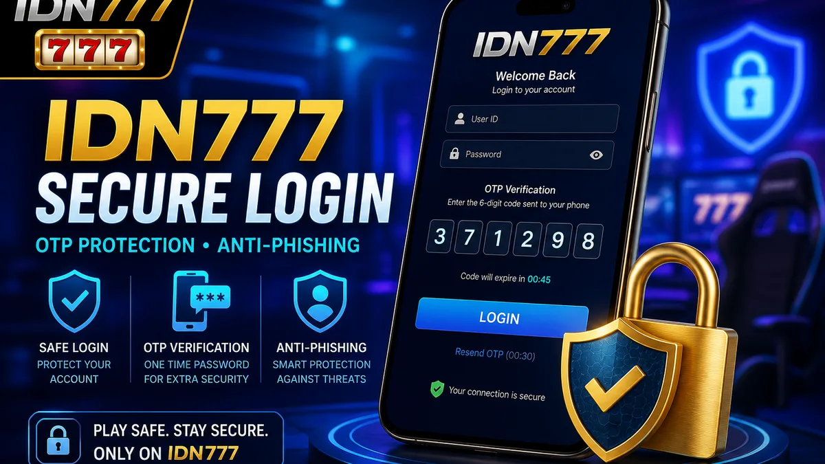IDN777 LOGIN di HP: langkah aman OTP & anti-phishing