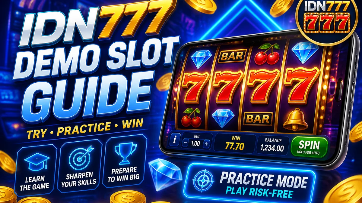 Demo slot di IDN777: cara mencoba tanpa tekanan deposit